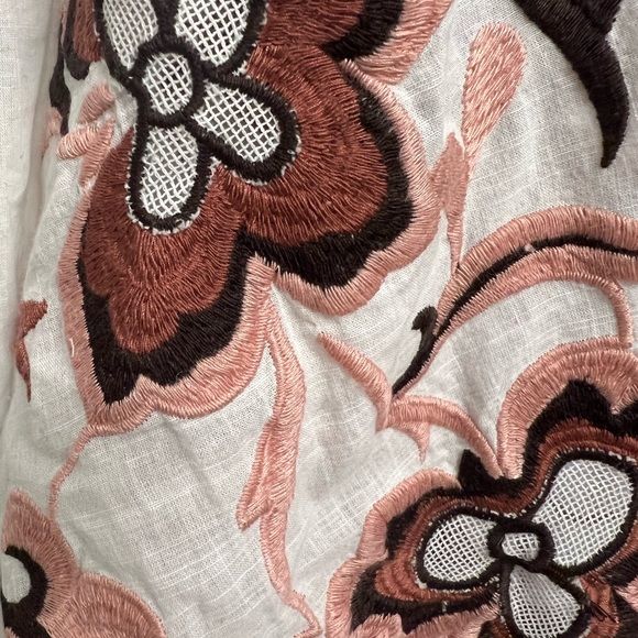 BY ANTHROPOLOGIE | V-Neck Embroidered Blouse Size S, BNWT - Picture 8 of 10
